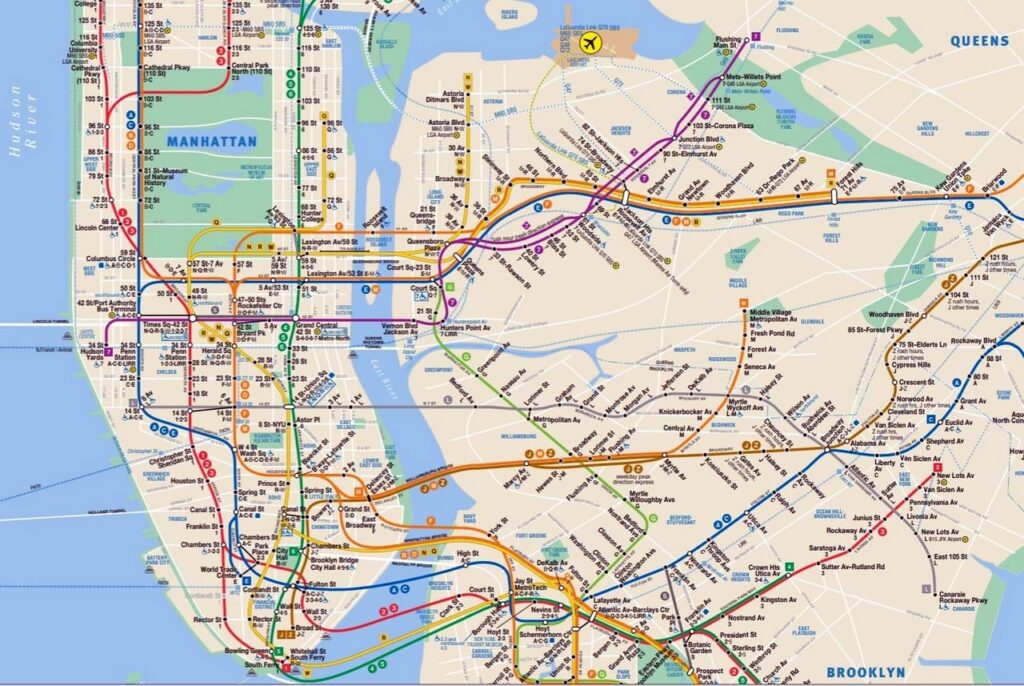 NYC Subway Map Bronx